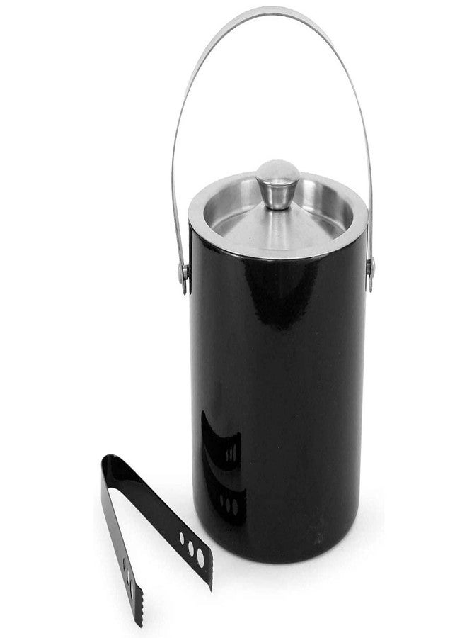 FINALITY Stainless Steel Double Walled Insulated Ice Bucket with Lid & Handle ||Ice Tong ||Peg Measure|| Wine Opener, Capacity-1.75ltrs, Color -Black, Keep Ice Cold for 6 Hours - Image 4